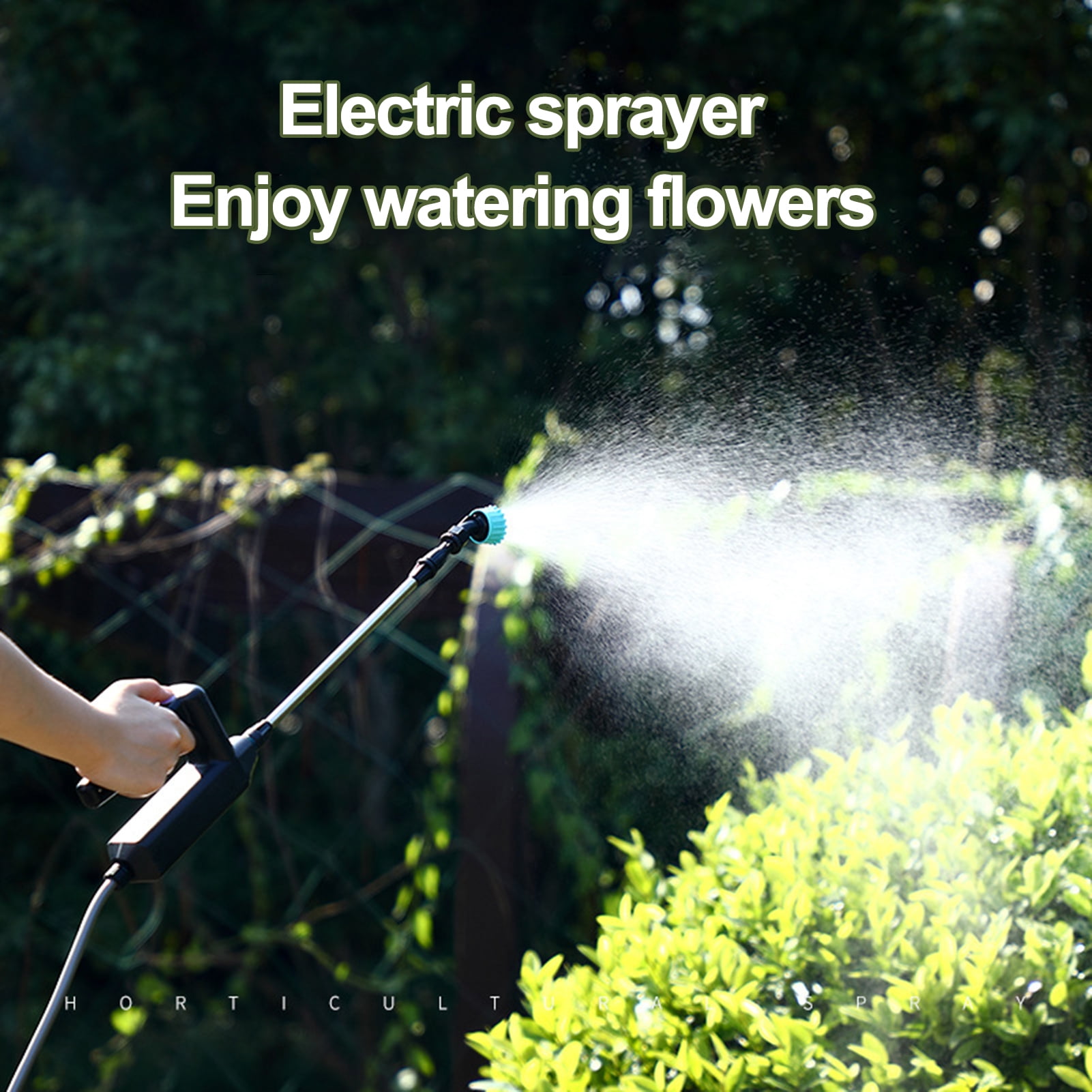 Riguas Electric Plant Sprayer with 3 Nozzles Ergonomic Handle Design Rechargeable Widely Used