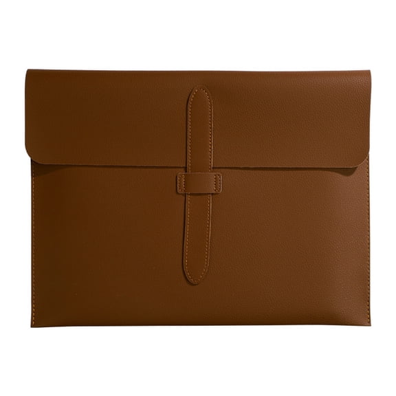 Riguas Faux Leather Document Bag Large Capacity Lightweight Waterproof Document Organizer Business Students Portable File Holder with Secure Closure