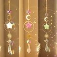 thumbnail image 1 of Riguas Hanging Sun Catcher Shiny Rainbow Maker Agate Moon Star Prisms Suncatcher Pendant Garden Decoration, 1 of 1