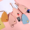 thumbnail image 1 of Riguas Key Holder Pull Type Unisex Decoration Faux Leather Fashion Cute Housekeeper Key Wallet Household Products, 1 of 8