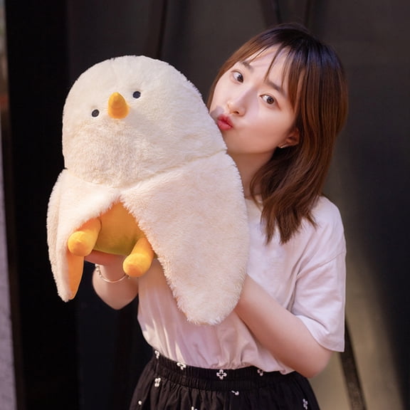 Riguas Mango Chick Doll Soft PP Cotton Filling Cute Fruit Animal Doll Plushies Companion Sleeping Pillow Chicken Plush Toy Birthday Valentine's Day Gift Home Decoration