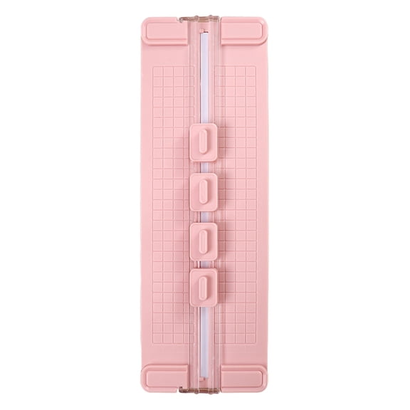 Riguas Paper Cutters Portable Double-Ended Orbital Trimmer 4-in-1 Blades Mini Paper Trimmer with Ruler Grid Scrapbooking Tool for Precise Crafting DIY Projects