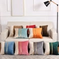 thumbnail image 1 of Riguas Pillow Case Plush Two-color Splicing Throw Pillow Cover Soft Stylish Decorative Cover with Hidden Zipper for Home, 1 of 7