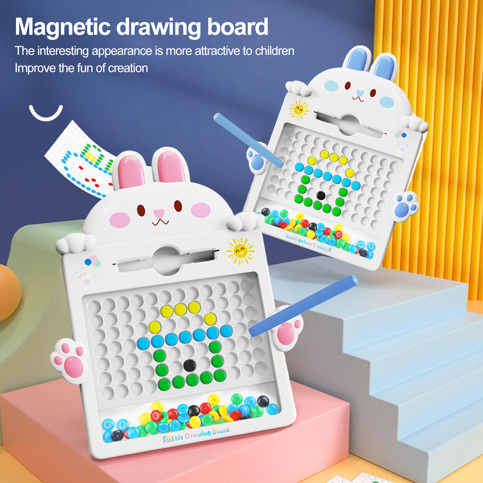 Riguas Rabbit Drawing Board Fun Learning Toy Develops