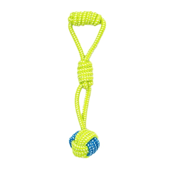 Riguas Rope Knot Dog Toy Knot Ball Chew Toy Interactive Tug-of-War Toy Soft Bite-Resistant Fetch Toy for Small to Large Dogs Teeth Cleaning Anxiety Relief