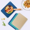 thumbnail image 1 of Riguas Table Mat Food Grade Heat-Resistant Silicone Rectangular Pot Holder Dining Table Protective Pad Bar Tools, 1 of 8