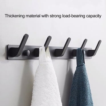 Homagic Bath Towel Hooks Robe Hook Holder Wall Mount Heavy Duty Wall Hooks SUS 304 Stainless Steel Coat Hook Closet Door For Bathroom Bedroom Hotel Kitchen Garage Pool 4 Pack (Brushed