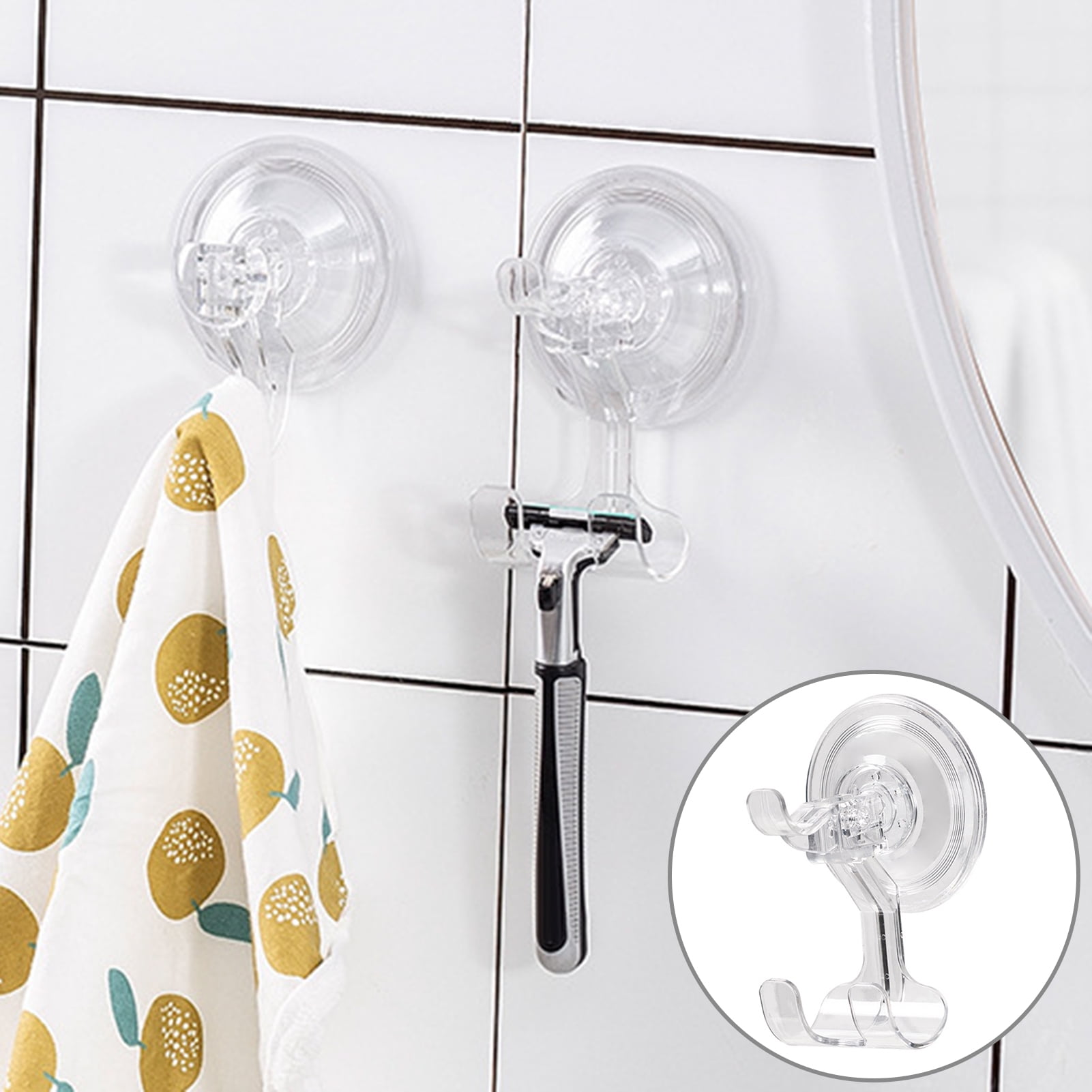 Riguas Wall Hook Heavy Duty Strong Suction Space-saving Removable Wall ...