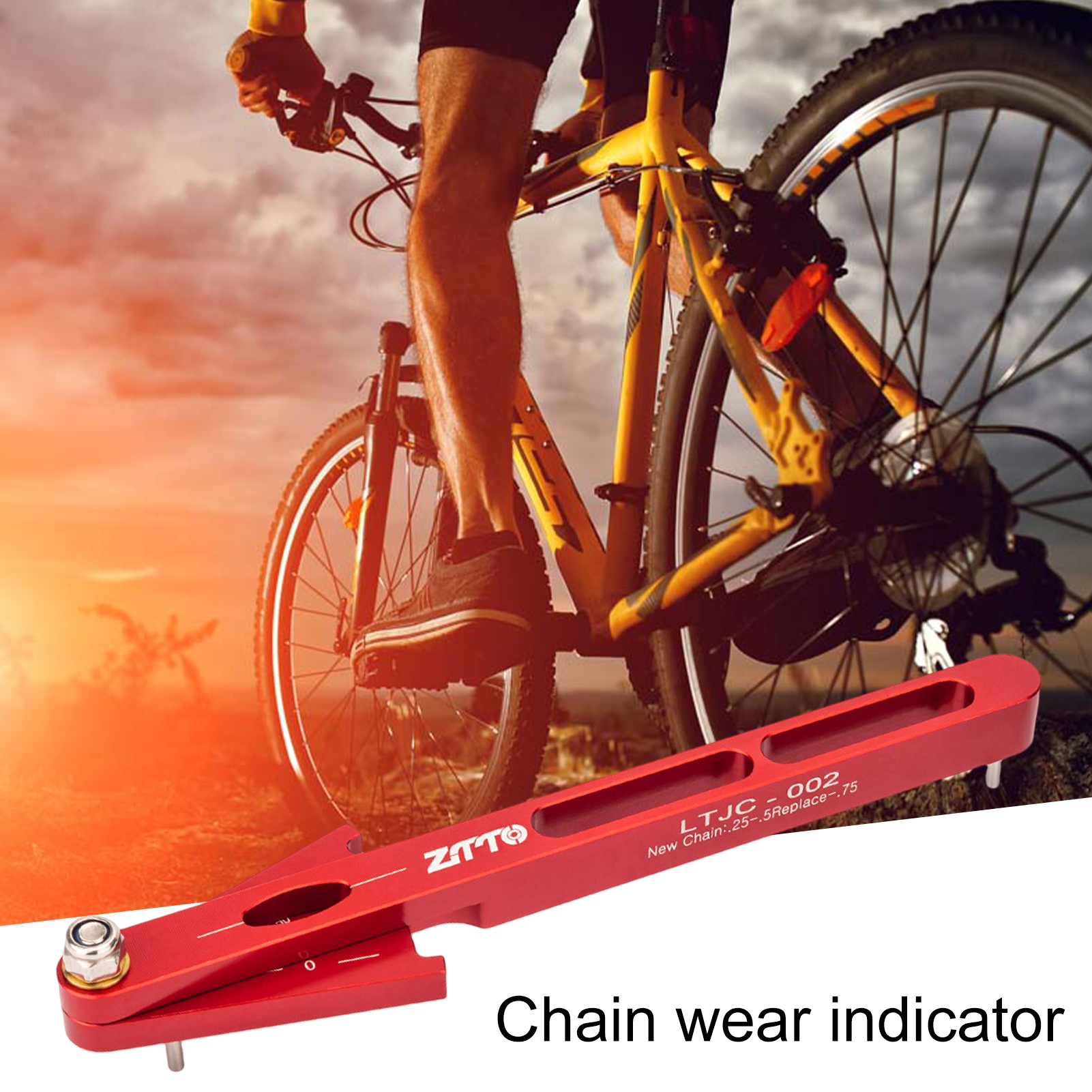 Riguas ZTTO Bike Wear Indicator High Strength Aluminum Alloy Mountain