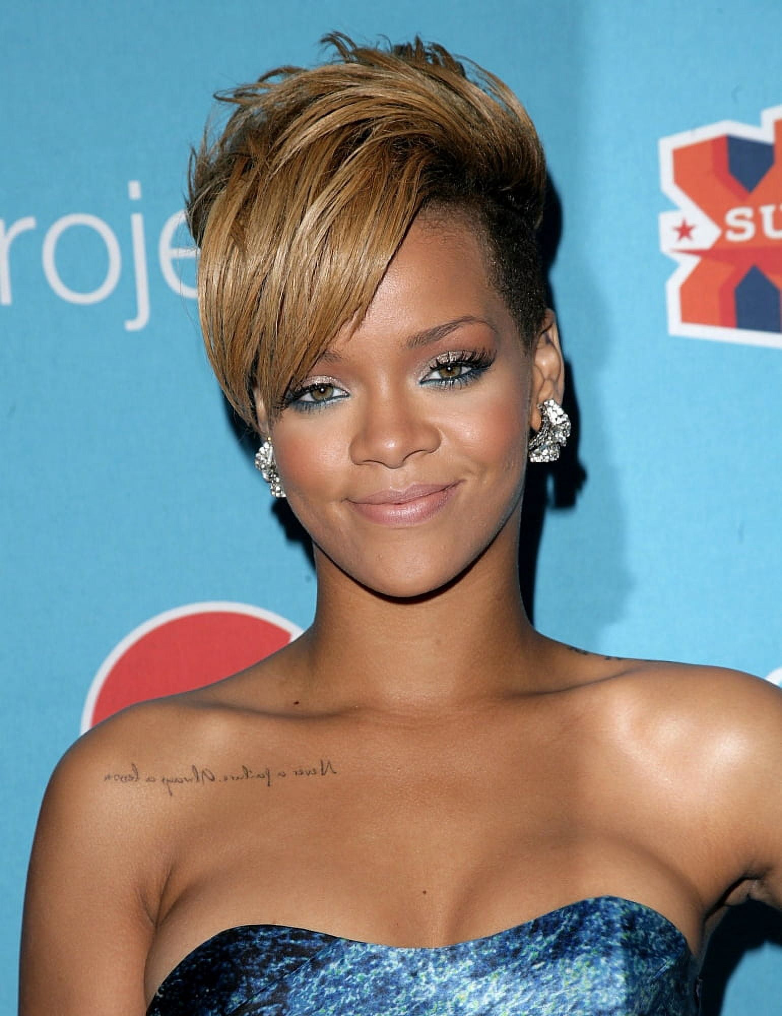 Rihanna In Attendance For Pepsi Refresh Project Superbowl Kickoff Party Canvas Art - (16 x 20)