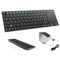 thumbnail image 1 of Rii Mini K12 Stainless Steel Cover Wireless Keyboard with Built-in Large Size Touchpad and Rechargable Li-ion Battery, 1 of 7