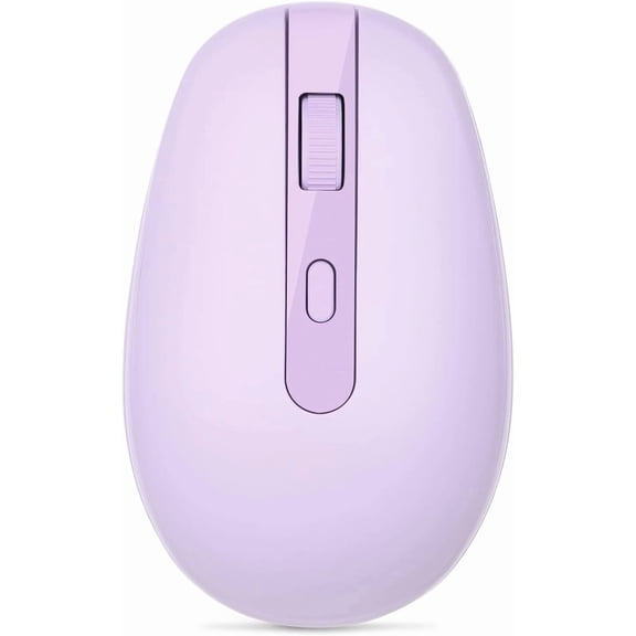Rii Wireless Mouse Rm700 2.4G Silent Computer Mouse, Usb Nano Receiver Purple