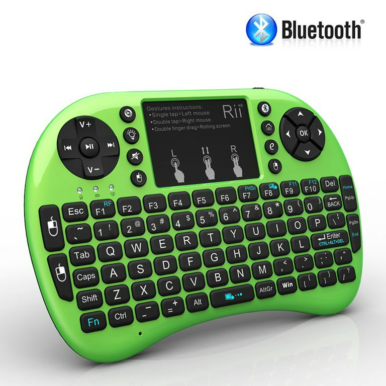 Rii i8+ BT Mini Wireless Bluetooth Backlight Touchpad Keyboard