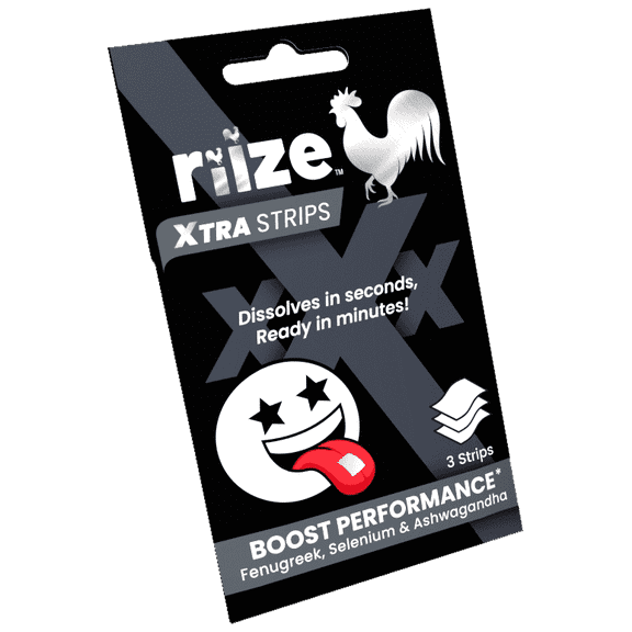 Riize XTRA Strips  Fast-Acting Male Performance Support Oral Strips  30 Count