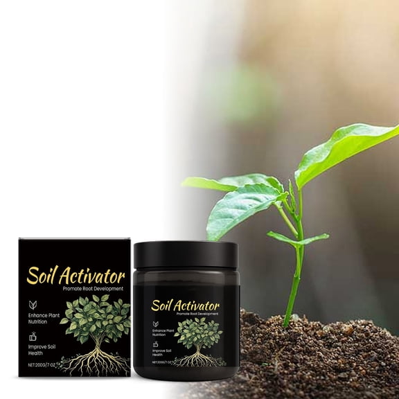 Rijanmt 7oz Soil Activator for Plants Root Development,Garden Soil Conditioner,Concentrated Humic Acid Formula,For Indoor Outdoor Plants Lawns Nutrient Uptake,Improve Flowers Growth Environment