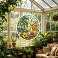 thumbnail image 1 of Rijanmt Colorful Puzzle Suncatcher with DIY Mini Puzzles,7.4 Inch Spring Summer Scene Puzzles Sun Catcher with Chain for Hanging,Home Farmhouse Window Door Decor,Mom's Birthday Gift (Flower & Deer), 1 of 5