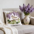 thumbnail image 1 of Rijanmt Easter Short Lint 18" Embroidery Decor Throw Pillowcase, Eggs Cute Lamb Easter Egg Flower Short Lint Pillow Cover Farmhouse Decor Easter Cushion Case for Couch, Sofa Living Room 1 Pack, 1 of 6