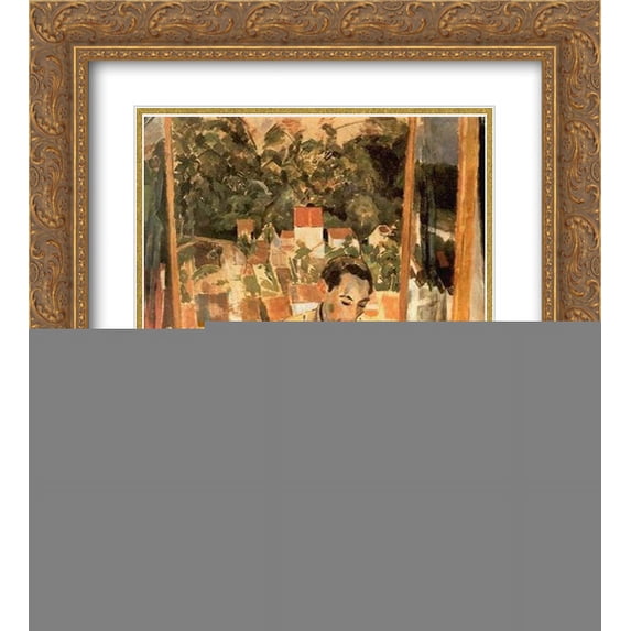 Rik Wouters 2x Matted 20x24 Gold Ornate Framed Art Print 'The flute player'