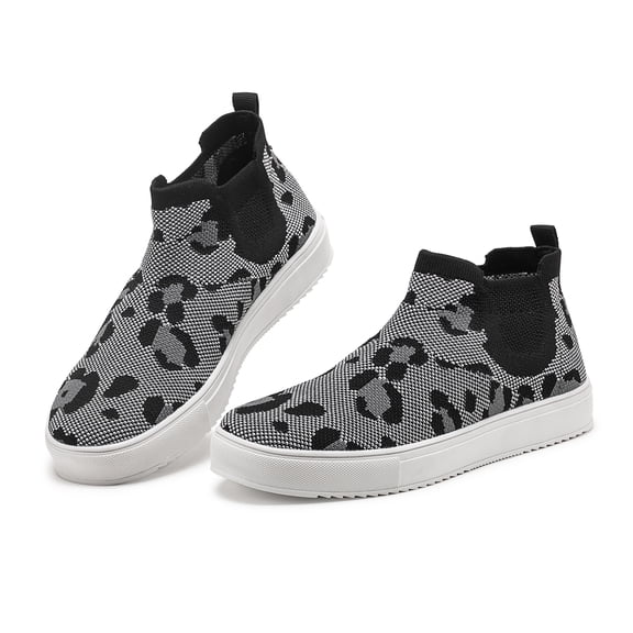 Rike Ballet Flats for Women Soft Slip On Flat Shoes Knit Round Toe Work Flat Mesh Woman Walking Shoes Comfortable Casual