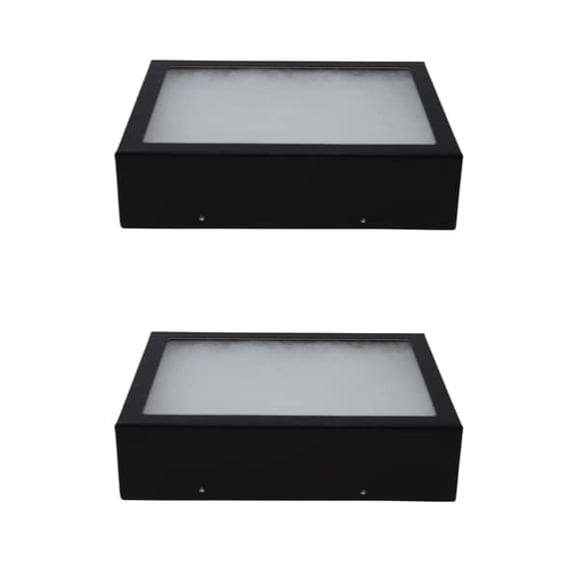 Riker Glass Top Display Cases for Collectables, Arrowheads, Medals & More (2 Pack 8 x 6 x 2)