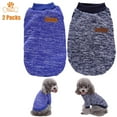 thumbnail image 1 of Riklu 2 Pcs Dog Clothes for Small Dogs, Dogs Sweater Soft Puppies Clothing Winter Puppy Sweaters Warm Outfit for Dogs M, 1 of 8
