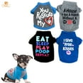 thumbnail image 1 of Riklu Set of 4 Dog Clothes for Small Dogs, Dog Shirt for Small Dog Boy & Cat S, 1 of 6