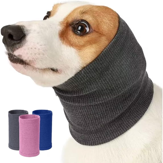 Riklu Dog Calming Hoodie Head Cover, Quiet Ear Covers Hood for Noise, The Grooming and Force Drying Head Protection for Anxiety Relief and Calming Dog Neck and Ear Warmer