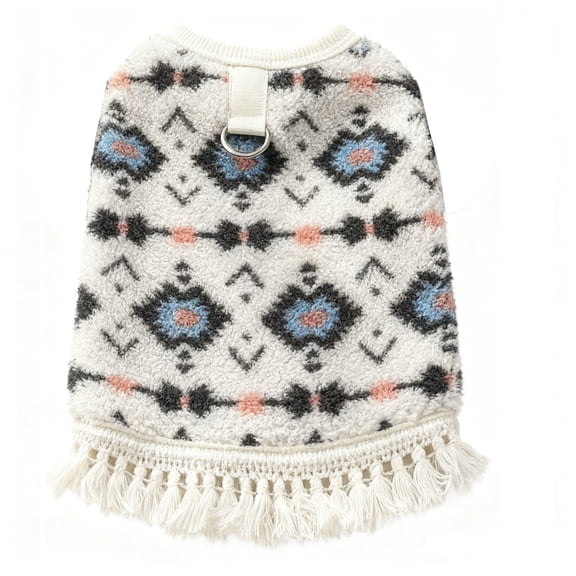 Riklu Ethnic Pattern Dog Sweaters for Small Dogs, Cozy Soft Dog Clothes for Small Dog