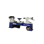 Rikon 12 Inch X 16-1/2 Inch Vsr Midi Lathe With 4-Jaw Chuck