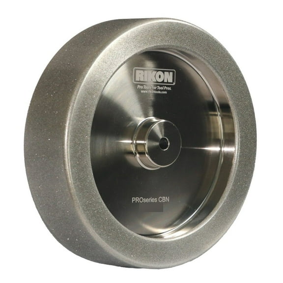 Rikon 8 Inch X 1.5 Inch Wide Radius With 1 Inch Sides 350 Grit Cbn Sharpening Wheel
