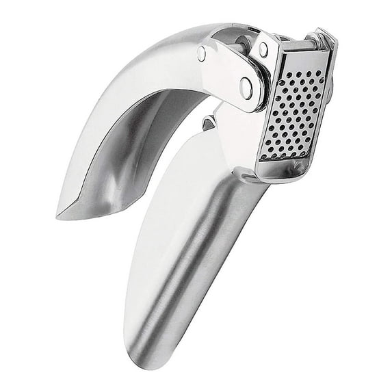 Rikon Epicurean Garlic Press, Stainless Steel, 6.5 X 1 X 1.5 Inches, Silver