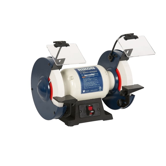 Rikon Power Tools 80-805 8-Inch Slow Speed 1750-RPM Bench Grinder with Tool Rest
