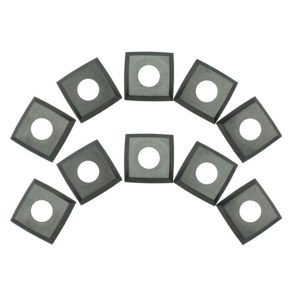 Rikon Carbide 4-Edge Helical Cutter Inserts For Stationary Planer Planer/jointers Pack 10