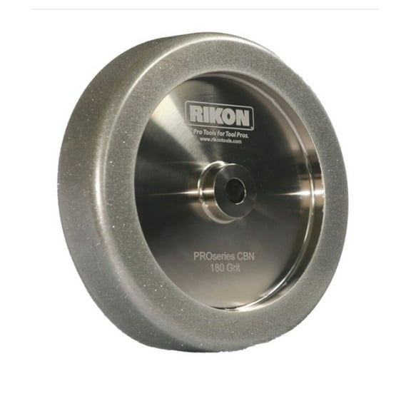 Rikon Pro Cbn 8 Inch X 1.25 Inch X 1 Inch Square Edge 80 Grit Sharpening Wheel, 5/8 Inch Arbor