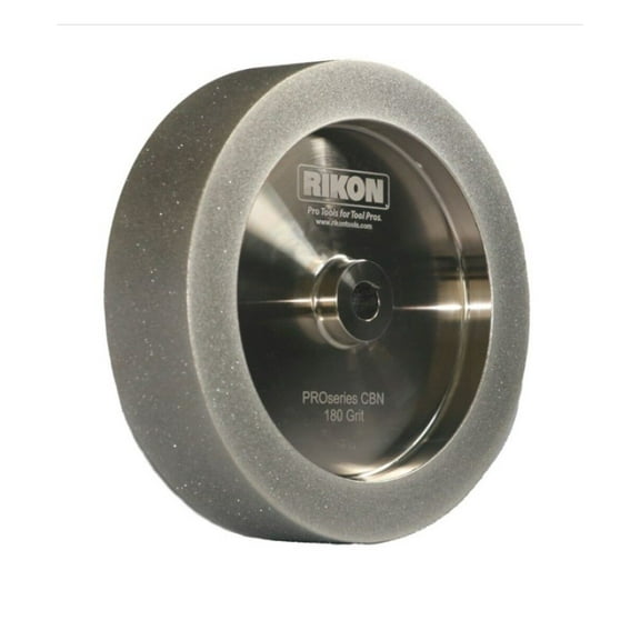 Rikon Pro Cbn 8 Inch X 1.5 Inch X 1 Inch Square Edge 180 Grit Sharpening Wheel, 5/8 Inch Arbor