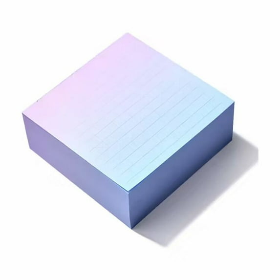 Rikyo Writing Pads, 4x4 Inch, Lined, Micro Perforated, Blue, 400 Sheets