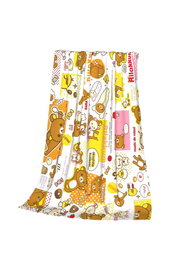 Blanket, Ultra-Soft ightweight Flannel Throw Blanket for Bed, Sofa, Travel & Camping 80x60