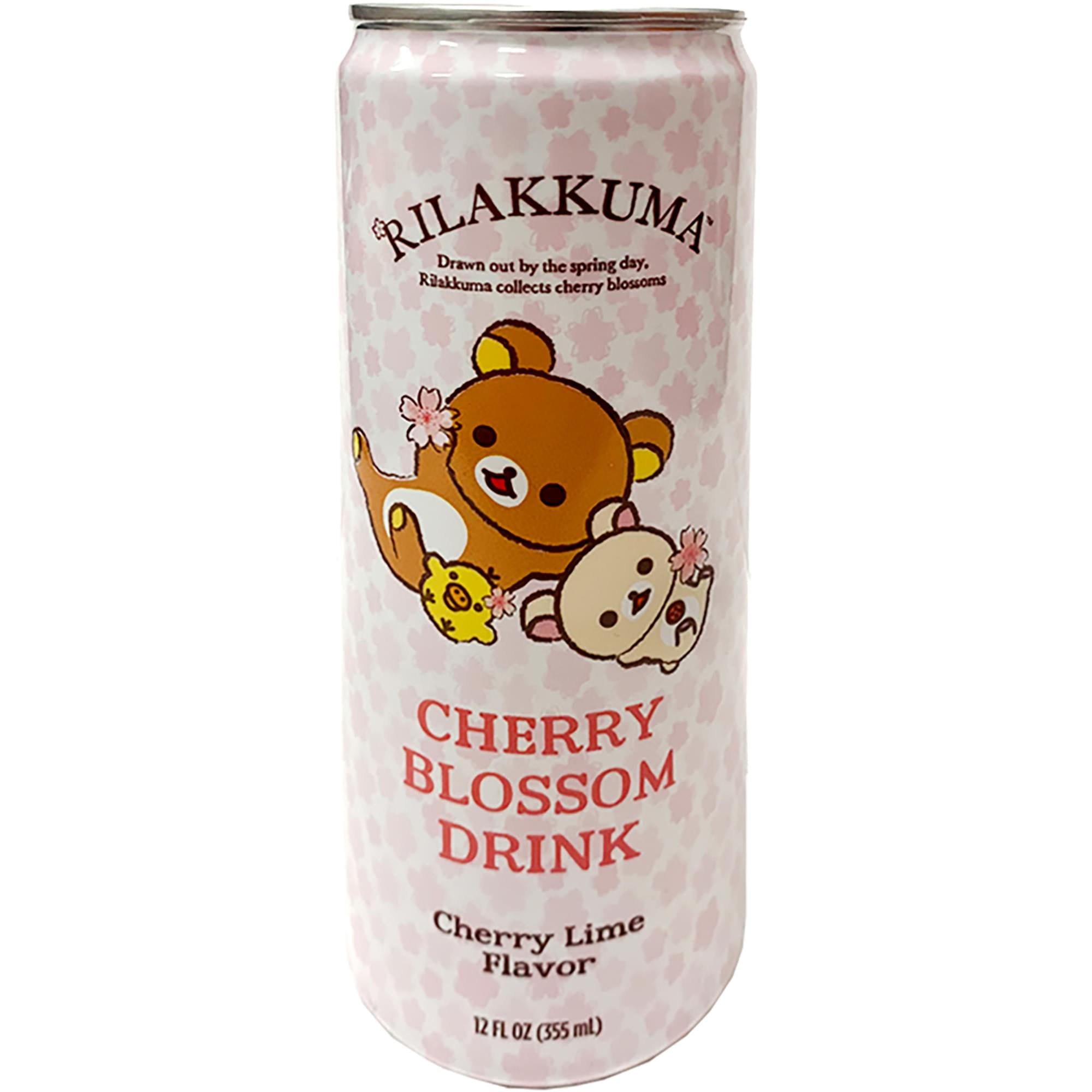 Rilakkuma Cherry Blossom Cherry Lime 12oz Soda 1 Can