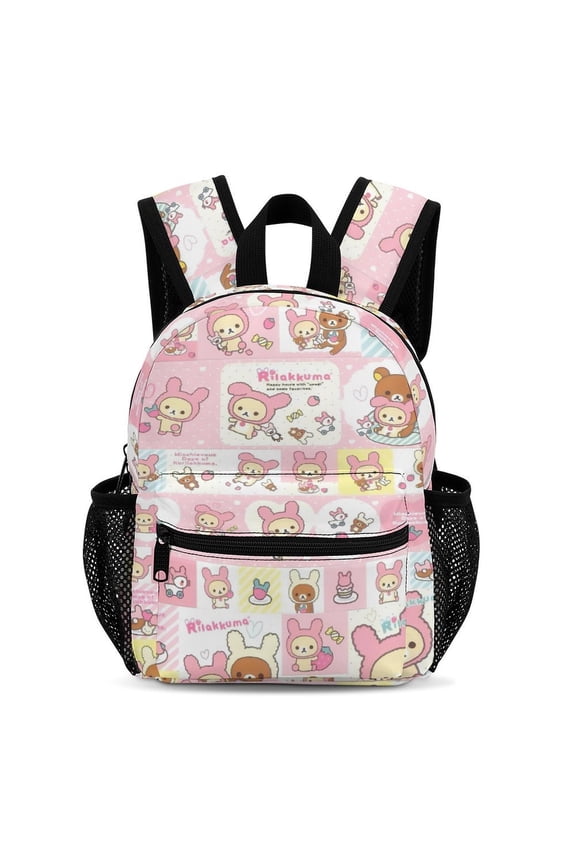 Rilakkuma Cute Cartoon Lightweight Backpack for Teenagers 33.5x25x13.5cm