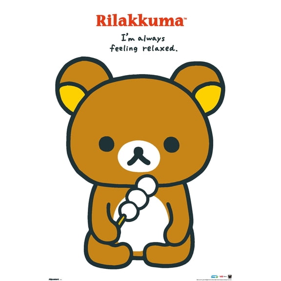 Rilakkuma - I'm Always Feeling Relaxed Wall Poster, 14.725" x 22.375"