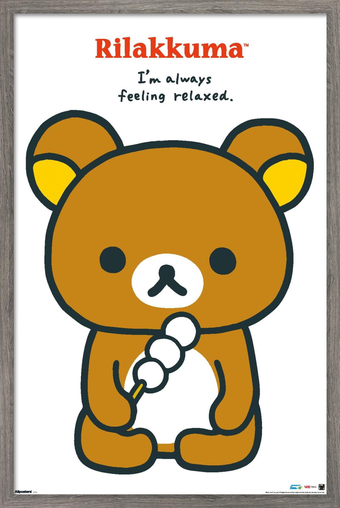 Stressed Rilakkuma Rilakkuma - I'm Always Feeling Relaxed Wall Poster, 22.375