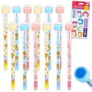 Rilakkuma Party Supplies Bundle - 12 Pc Rilakkuma Birthday Party Favors, Goodie Bags, Loot Bag Fillers, More Plus Stickers | Rilakkuma Birthday Supplies