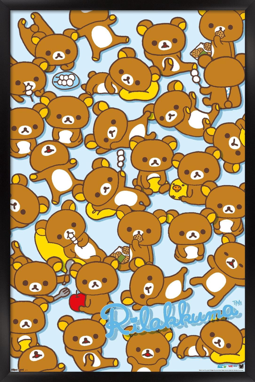 Stressed Rilakkuma Rilakkuma - Poses Wall Poster, 14.725