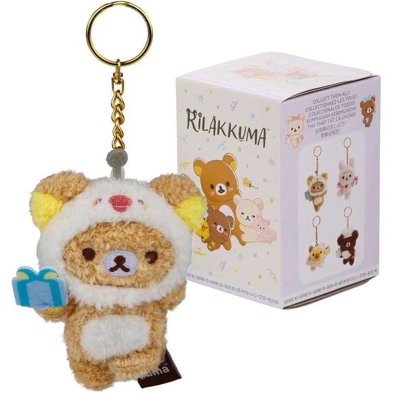 アクセサリー rikku Rilakkuma Series 10 Gift Box Plush Keychain Mystery Pack - Walmart.com
