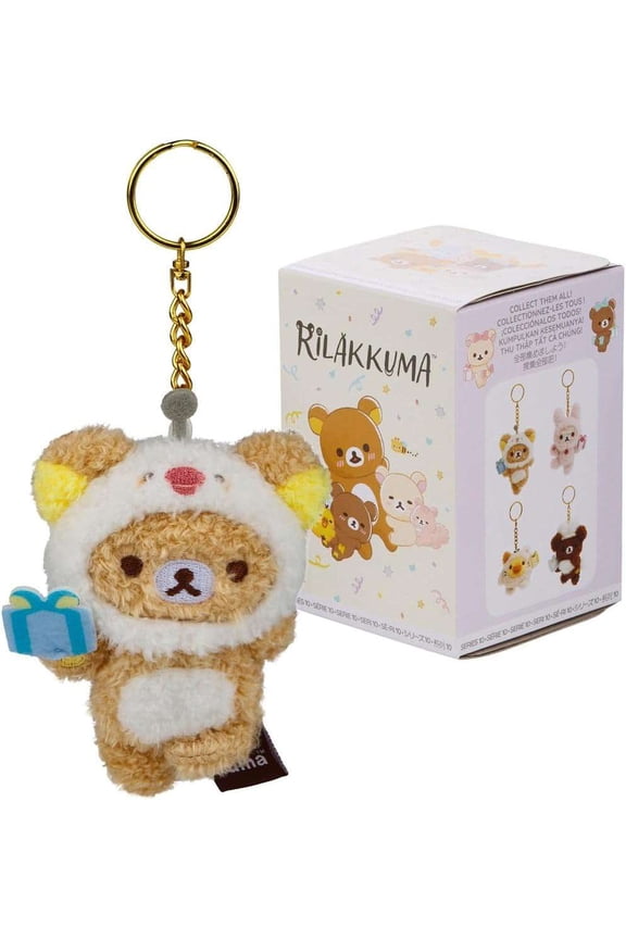Rilakkuma Series 10 Gift Box Plush Keychain Mystery Pack