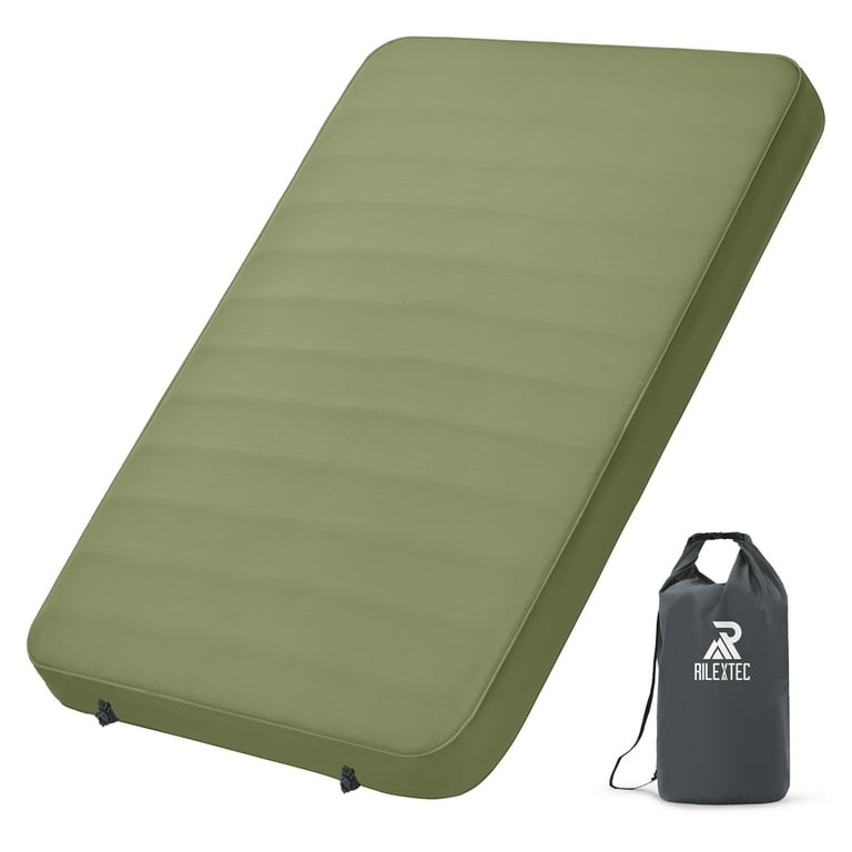 Rilextec Self Inflating Sleeping Pad Double Sleeping Pad for Camping for 2 Person with 9.5 R Value