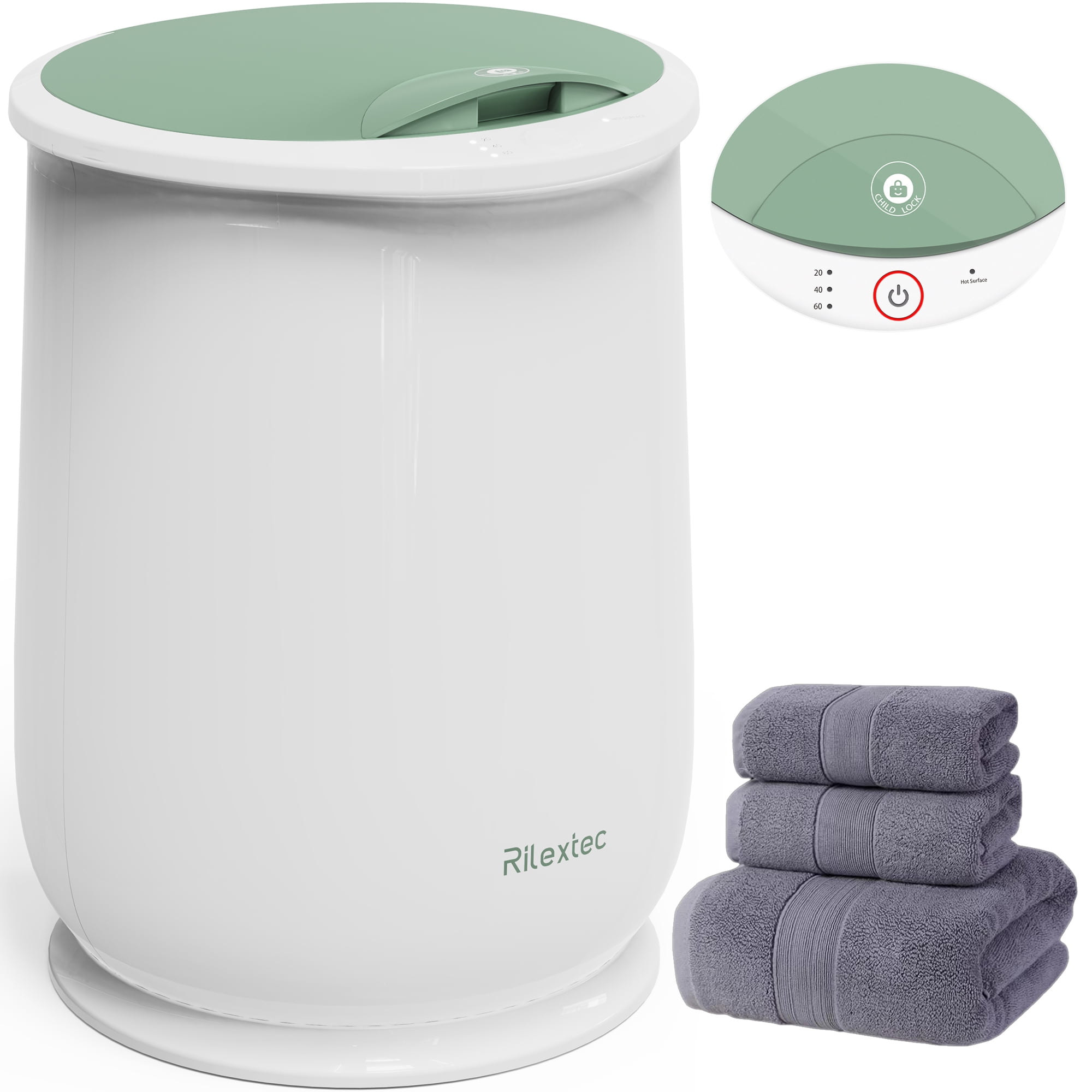 Rilextec Towel Warmer, 20L Large Towel Warmers for Bathroom Auto Shut