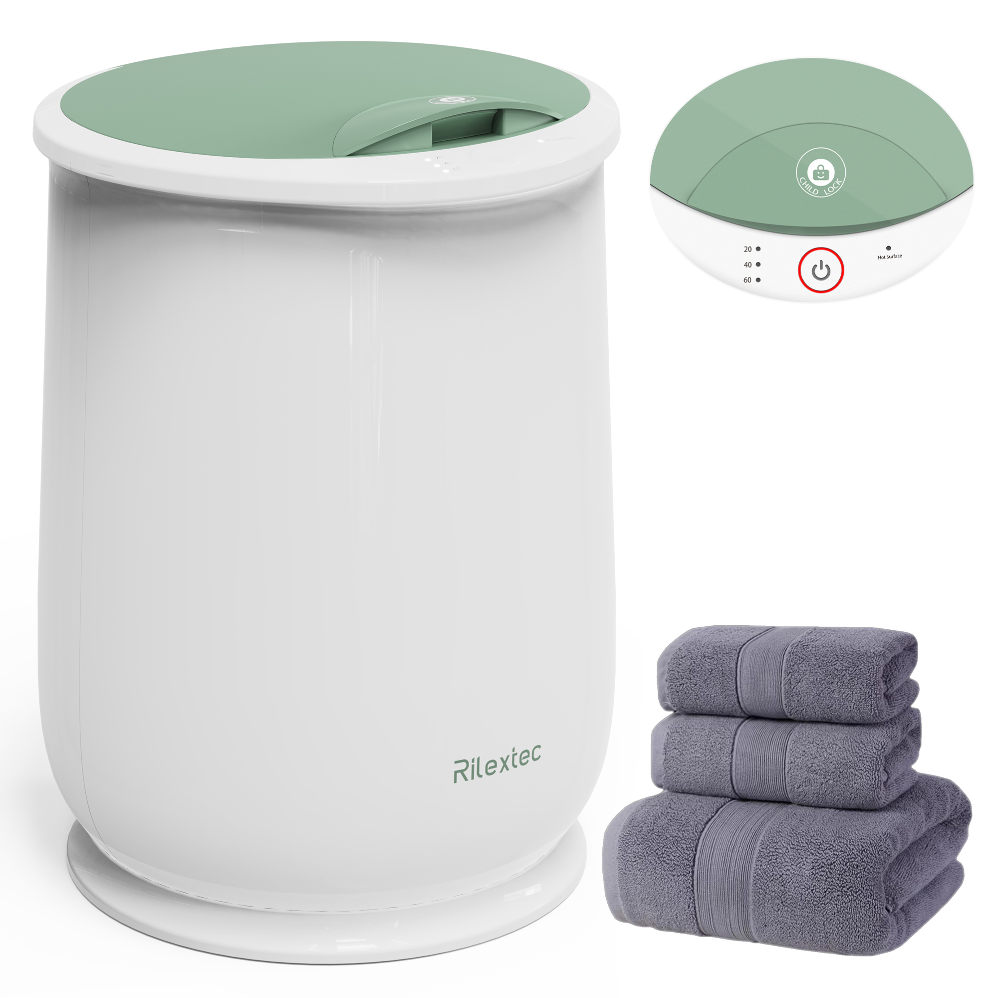 ForPro Luxury Towel Warmer, Extra Large BucketStyle Hot Towel Warmer