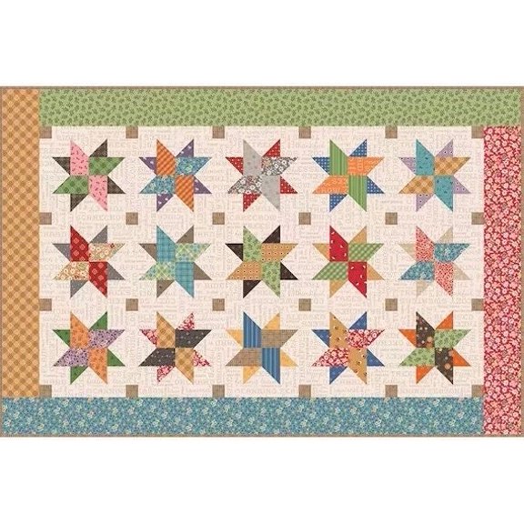 Riley Blake Autumn Skies Table Runner Kit Featuring Lori Holt Autumn Fabric Collection