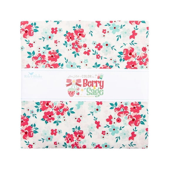 Riley Blake - Berry & Sage 10" Stacker by Lori Holt 42 pcs